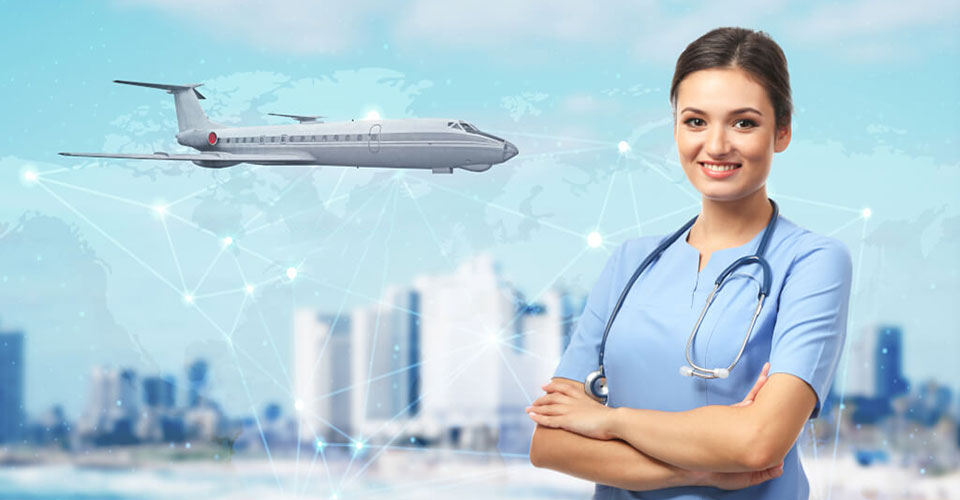 Accommodations for travelling nurses and other health care professionals.